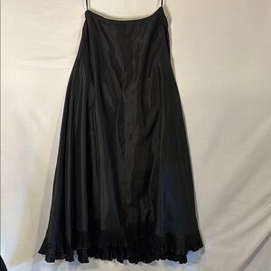 1980s Vtg Lillie Rubin Maxi Ruffle Classic Black Skirt sold at Lillie Rubin 8